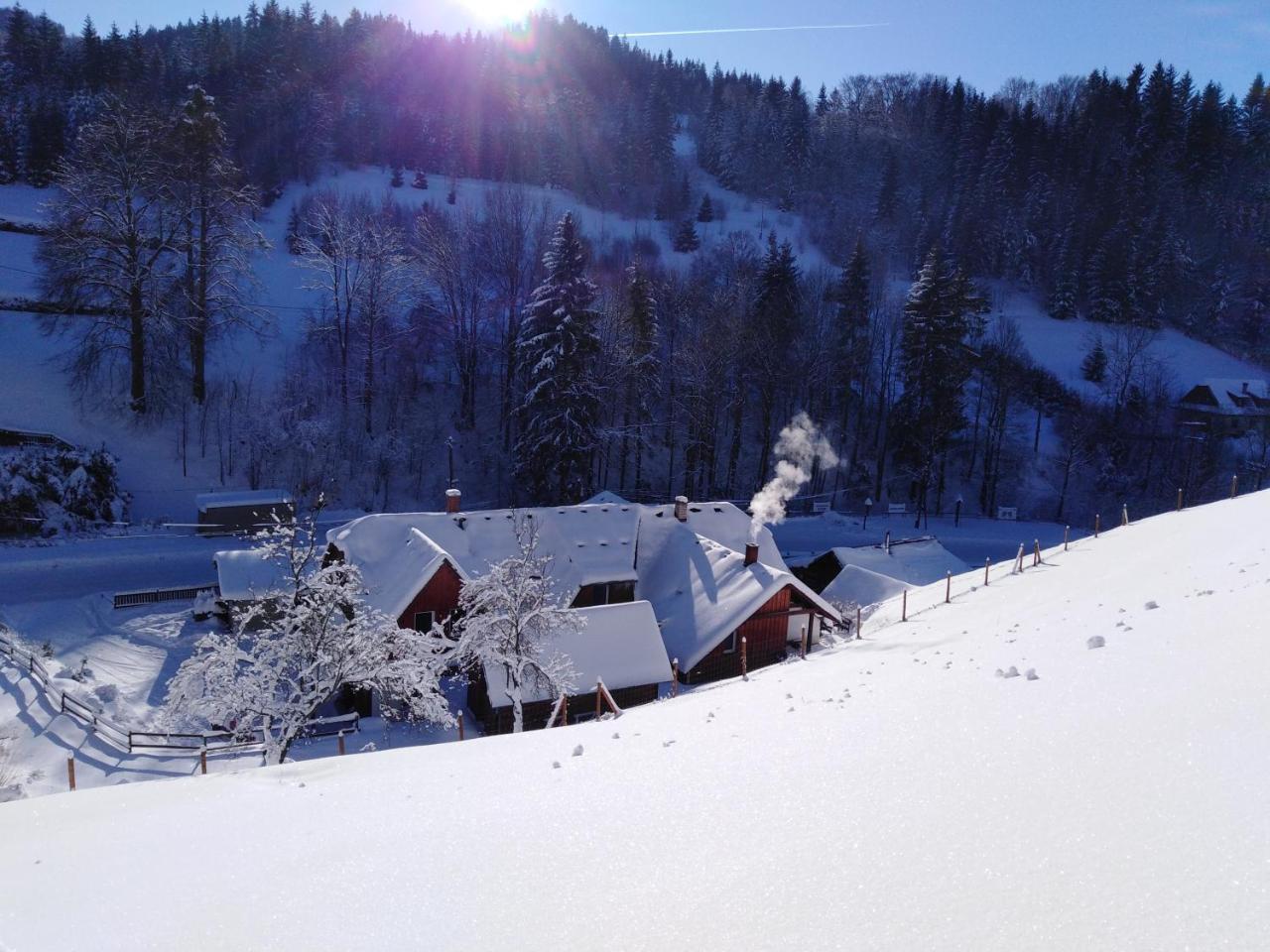 Hotel U Veselé lišky Hutisko Exterior foto